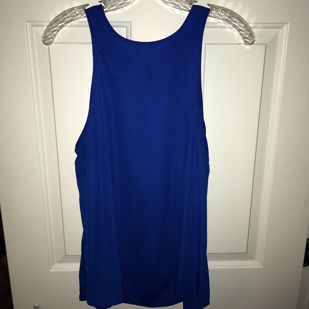 High neck blouse tank